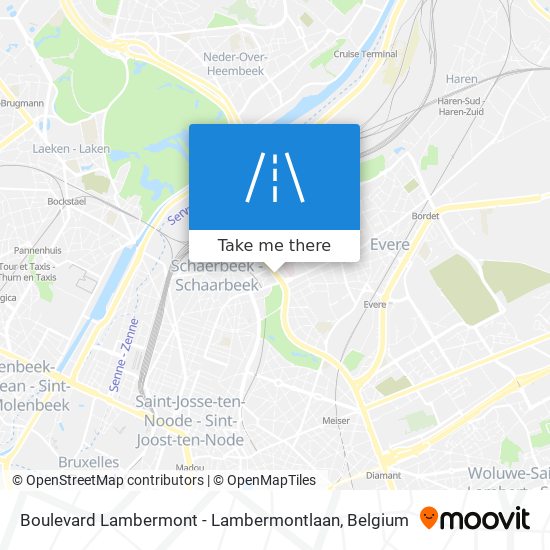Boulevard Lambermont - Lambermontlaan map
