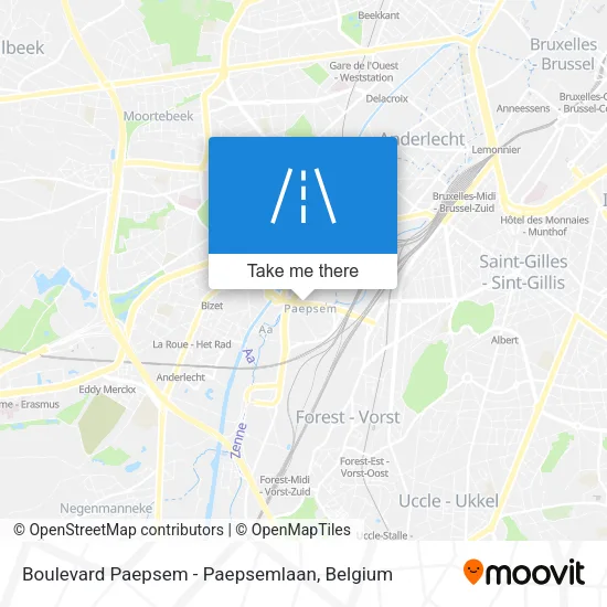 Boulevard Paepsem - Paepsemlaan map
