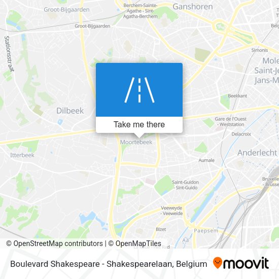 Boulevard Shakespeare - Shakespearelaan map