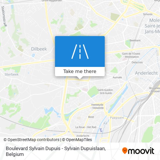 Boulevard Sylvain Dupuis - Sylvain Dupuislaan map