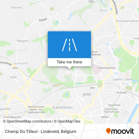 Champ Du Tilleul - Lindeveld map