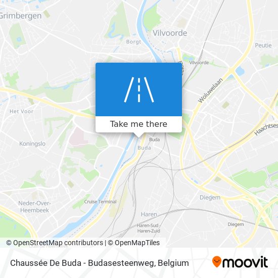 Chaussée De Buda - Budasesteenweg plan