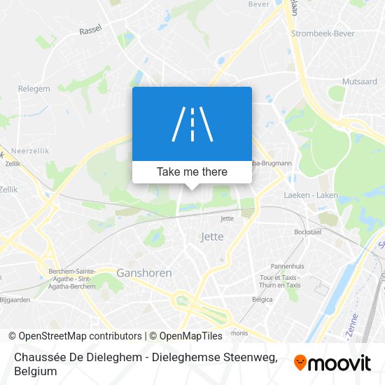 Chaussée De Dieleghem - Dieleghemse Steenweg plan