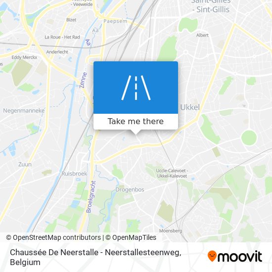 Chaussée De Neerstalle - Neerstallesteenweg map