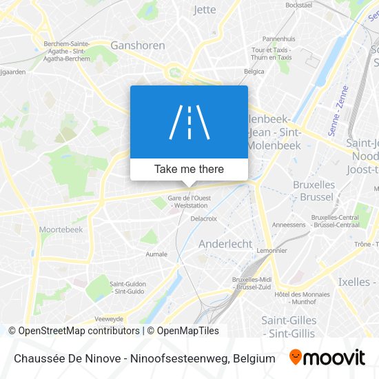 Chaussée De Ninove - Ninoofsesteenweg plan