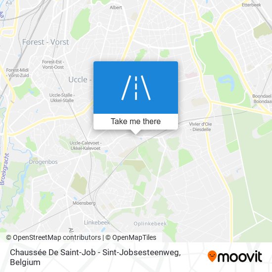 Chaussée De Saint-Job - Sint-Jobsesteenweg plan