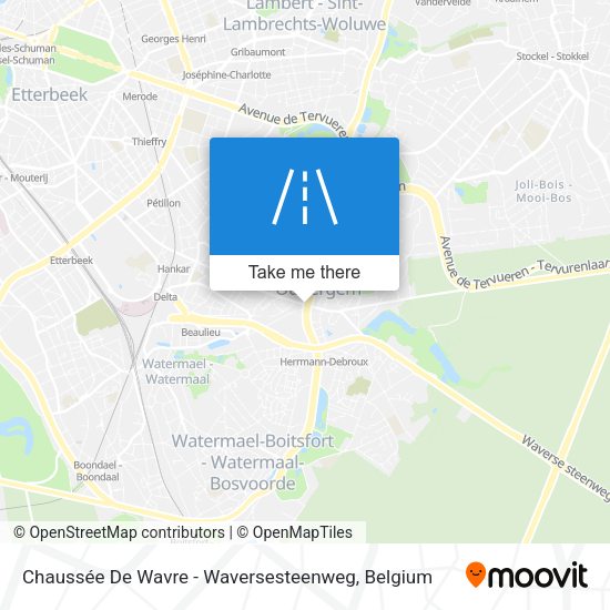 Chaussée De Wavre - Waversesteenweg plan