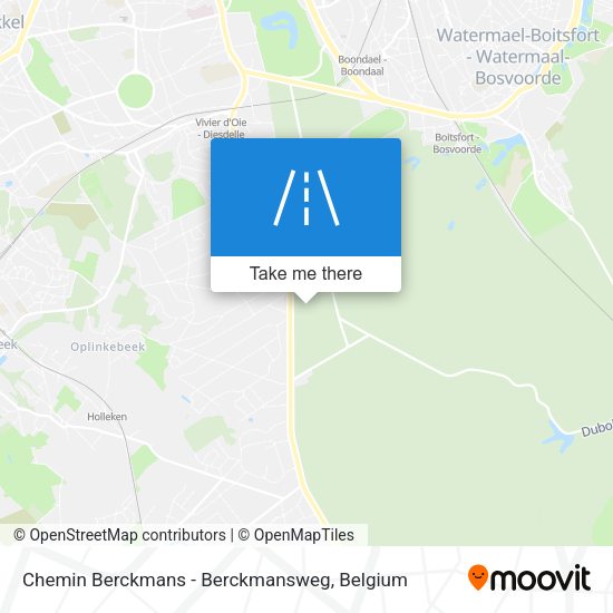 Chemin Berckmans - Berckmansweg map