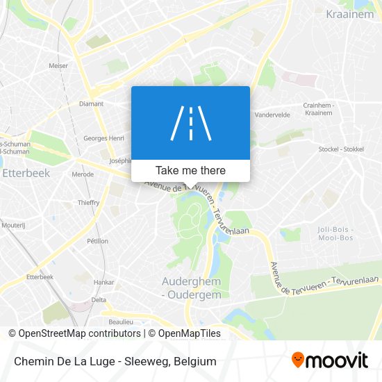 Chemin De La Luge - Sleeweg map