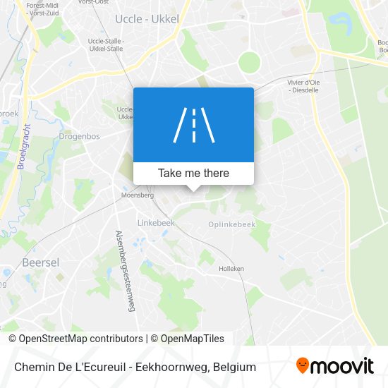 Chemin De L'Ecureuil - Eekhoornweg plan