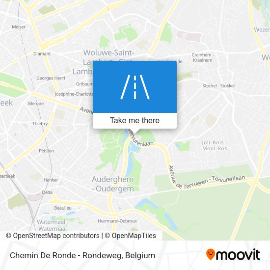Chemin De Ronde - Rondeweg map