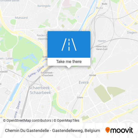 Chemin Du Gastendelle - Gastendelleweg plan