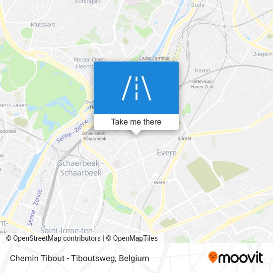 Chemin Tibout - Tiboutsweg plan