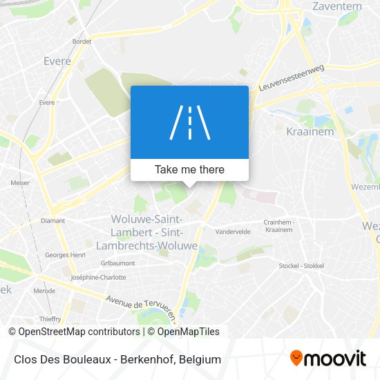 Clos Des Bouleaux - Berkenhof map