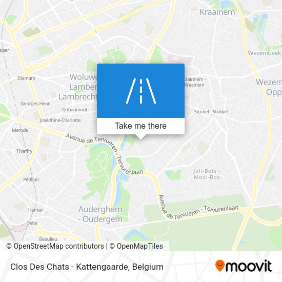 Clos Des Chats - Kattengaarde map