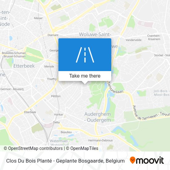 Clos Du Bois Planté - Geplante Bosgaarde plan