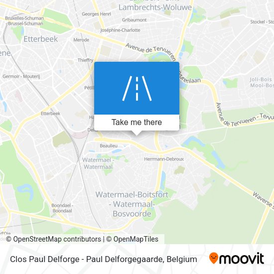 Clos Paul Delforge - Paul Delforgegaarde map