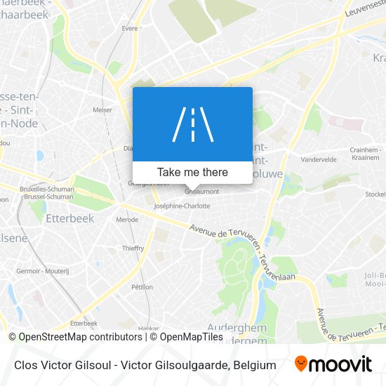 Clos Victor Gilsoul - Victor Gilsoulgaarde map