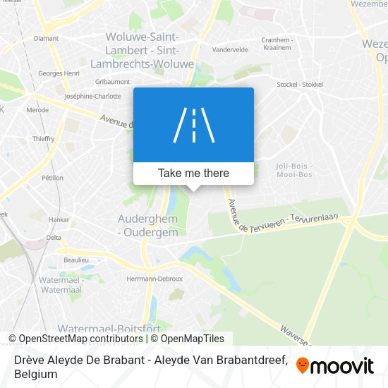 Drève Aleyde De Brabant - Aleyde Van Brabantdreef plan