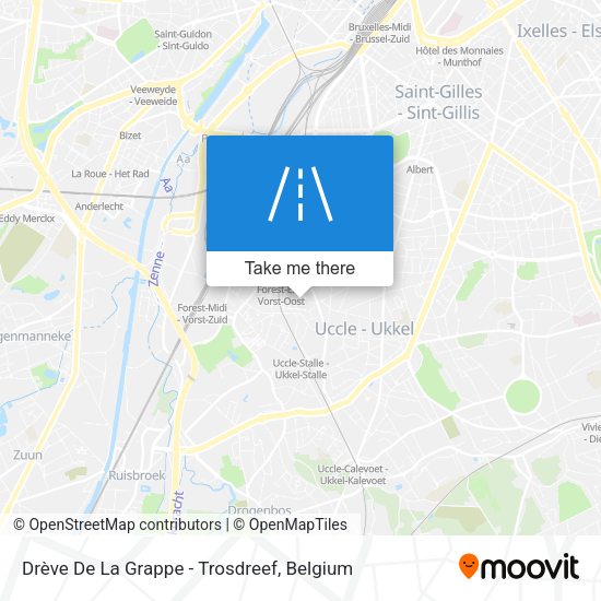 Drève De La Grappe - Trosdreef plan