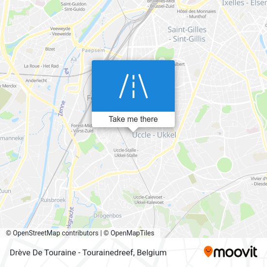 Drève De Touraine - Tourainedreef map
