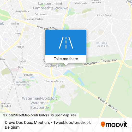 Drève Des Deux Moutiers - Tweekloostersdreef plan