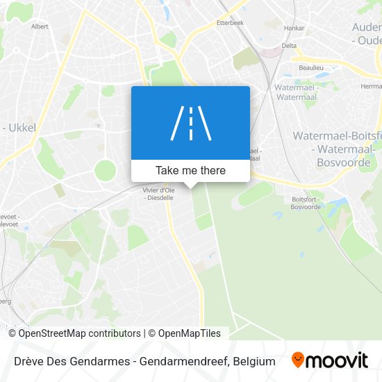 Drève Des Gendarmes - Gendarmendreef plan