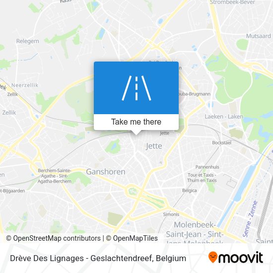 Drève Des Lignages - Geslachtendreef plan