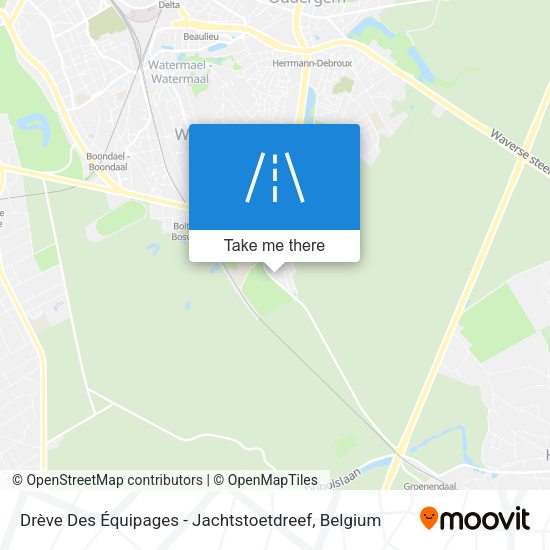 Drève Des Équipages - Jachtstoetdreef map