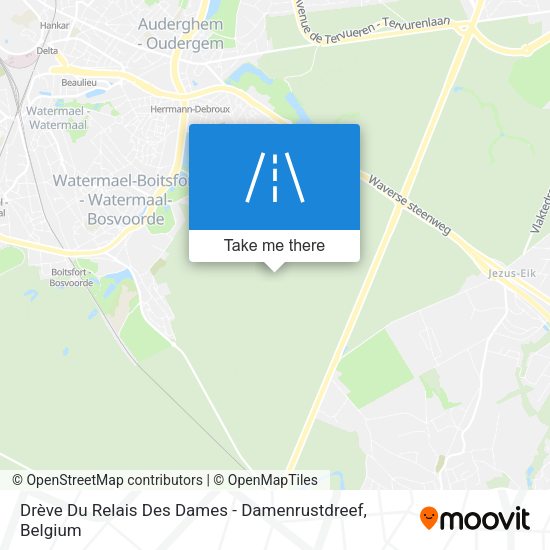 Drève Du Relais Des Dames - Damenrustdreef plan