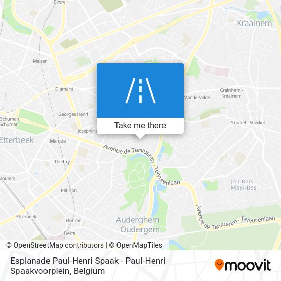 Esplanade Paul-Henri Spaak - Paul-Henri Spaakvoorplein map