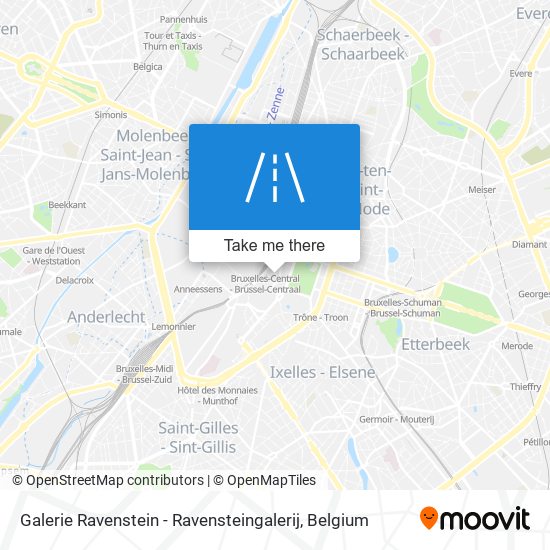 Galerie Ravenstein - Ravensteingalerij map