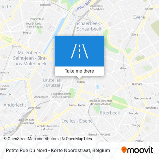 Petite Rue Du Nord - Korte Noordstraat map