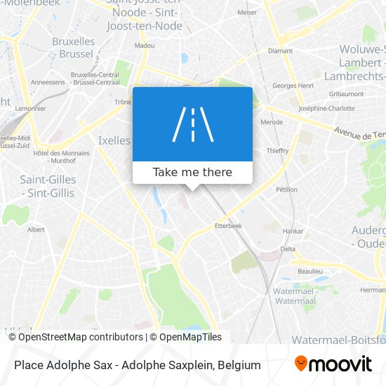 Place Adolphe Sax - Adolphe Saxplein map