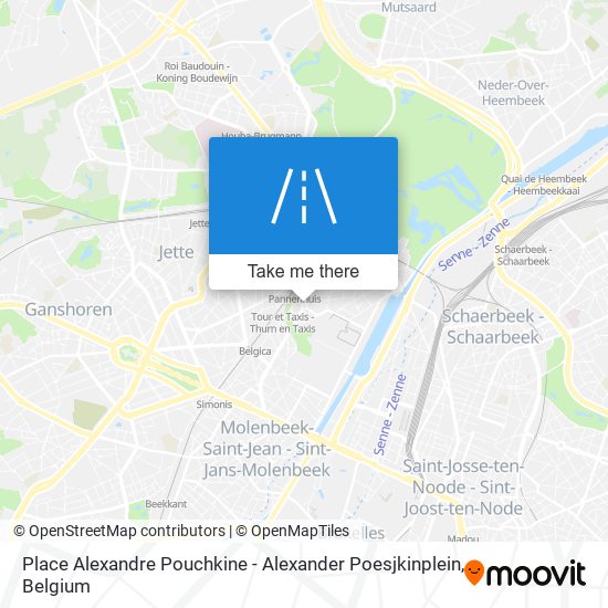 Place Alexandre Pouchkine - Alexander Poesjkinplein map