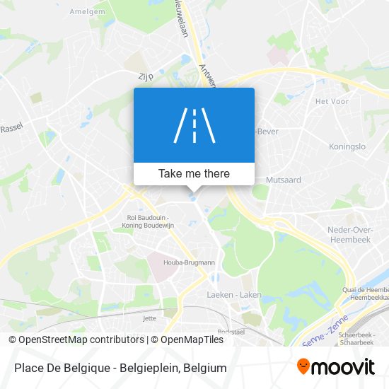 Place De Belgique - Belgieplein map