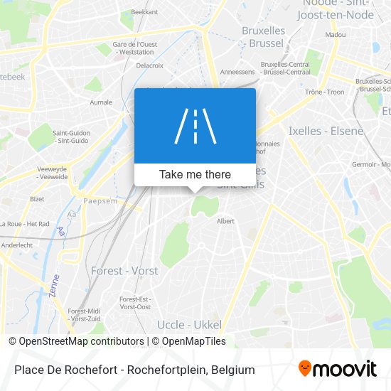 Place De Rochefort - Rochefortplein map