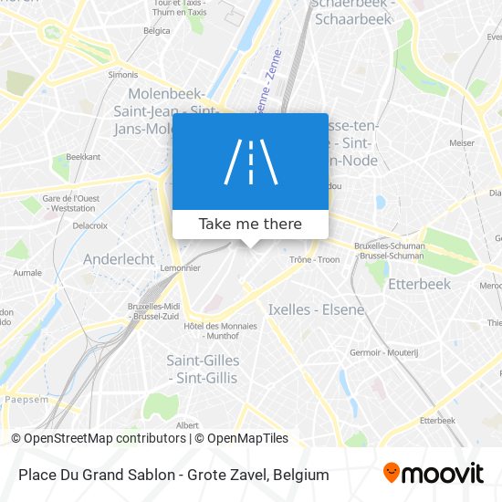 Place Du Grand Sablon - Grote Zavel plan