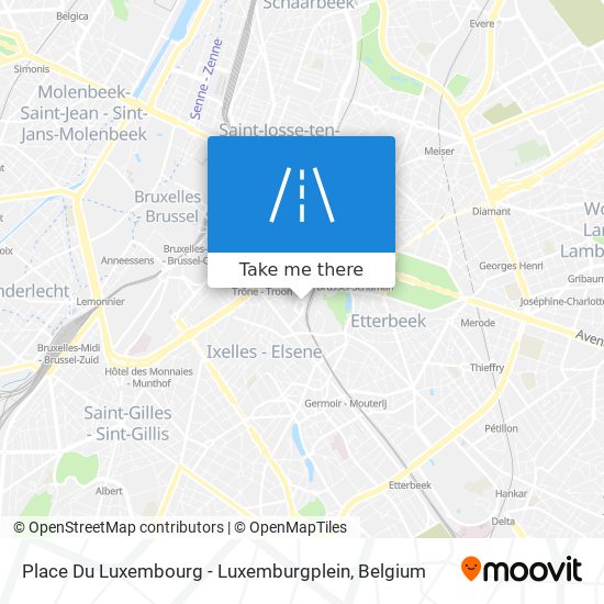 Place Du Luxembourg - Luxemburgplein map