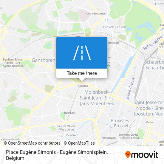 Place Eugène Simonis - Eugène Simonisplein map