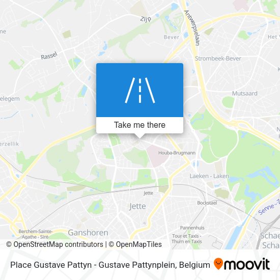 Place Gustave Pattyn - Gustave Pattynplein map