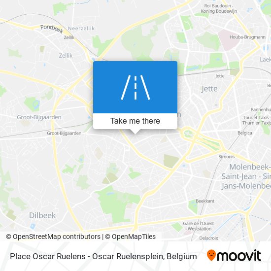 Place Oscar Ruelens - Oscar Ruelensplein map