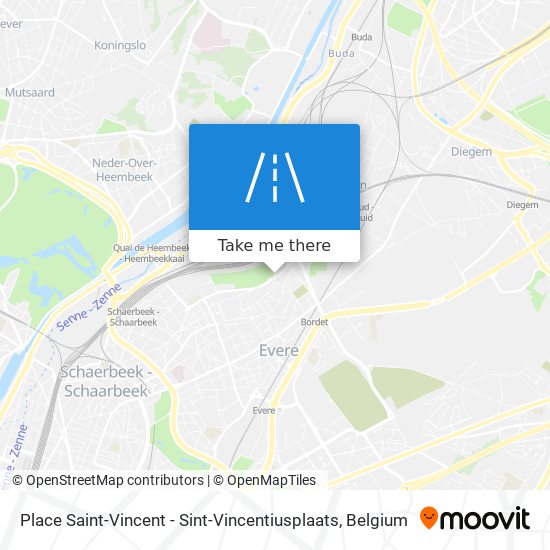 Place Saint-Vincent - Sint-Vincentiusplaats map