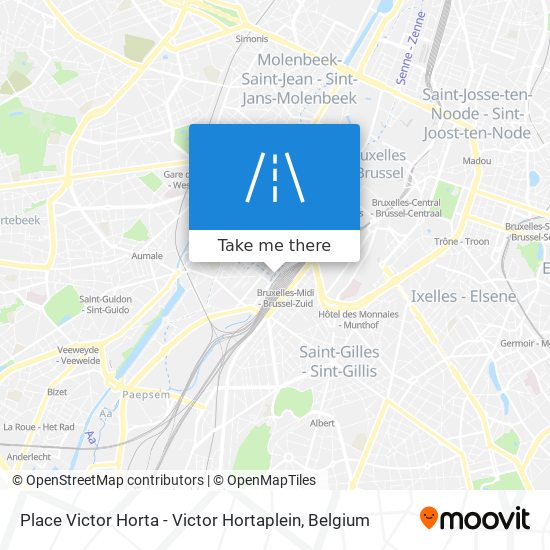 Place Victor Horta - Victor Hortaplein map