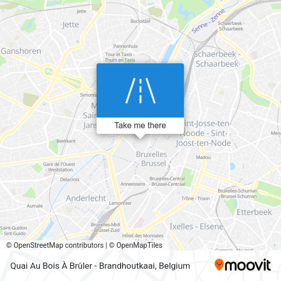 Quai Au Bois À Brûler - Brandhoutkaai map