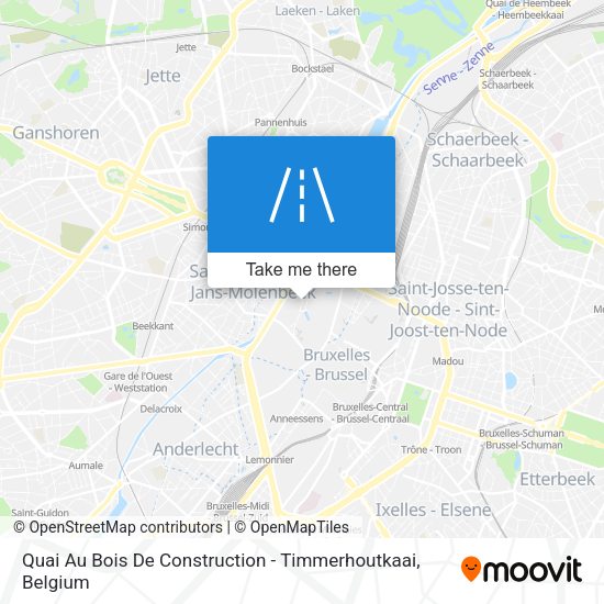 Quai Au Bois De Construction - Timmerhoutkaai map