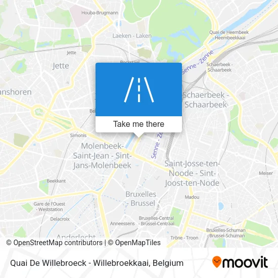 Quai De Willebroeck - Willebroekkaai map