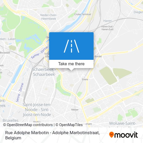 Rue Adolphe Marbotin - Adolphe Marbotinstraat map