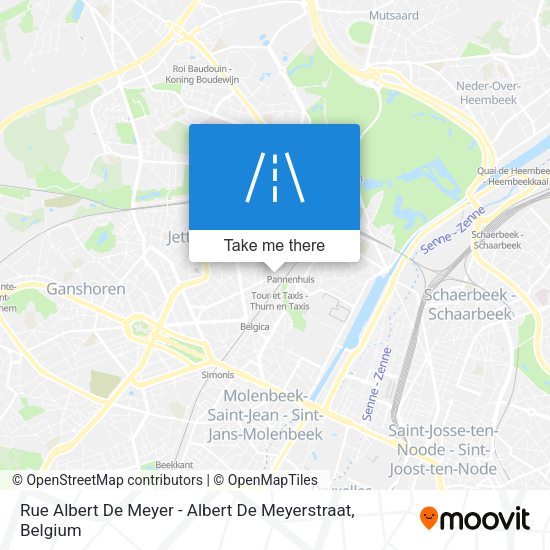 Rue Albert De Meyer - Albert De Meyerstraat map
