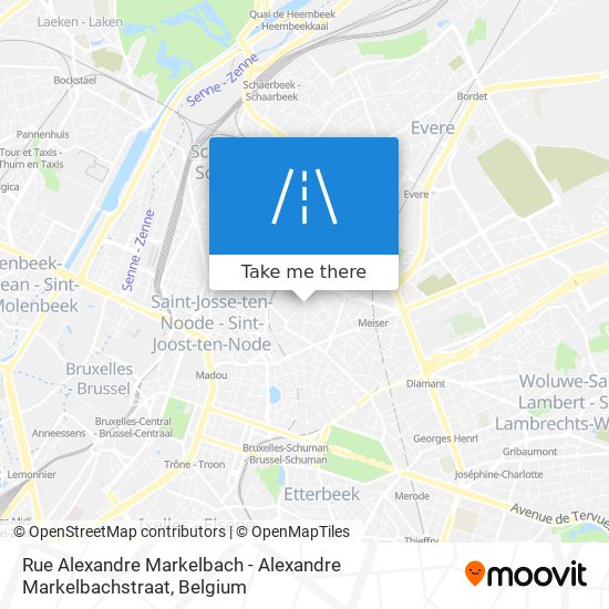 Rue Alexandre Markelbach - Alexandre Markelbachstraat plan